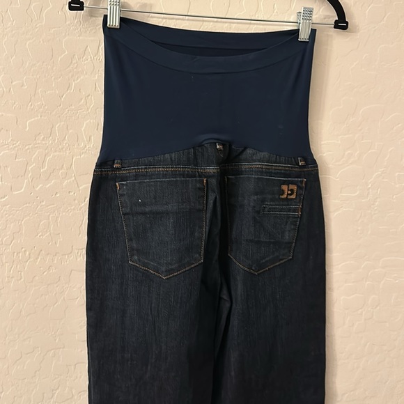 Joe’s Jeans Pea in the Pod Designer Dark wash Jeans Bootcut Sz S full belly band - Picture 2 of 10